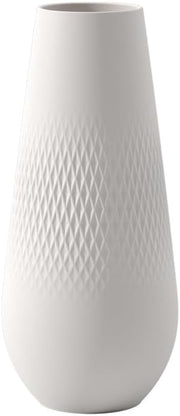 Large White Porcelain Tall Flower Vase Modern Home Decor Gift