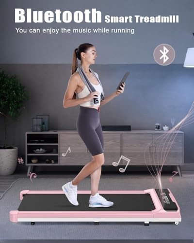 Walking Pad Treadmill 2.5HP Under Desk Incline Quiet 10km/h Compact Fitness