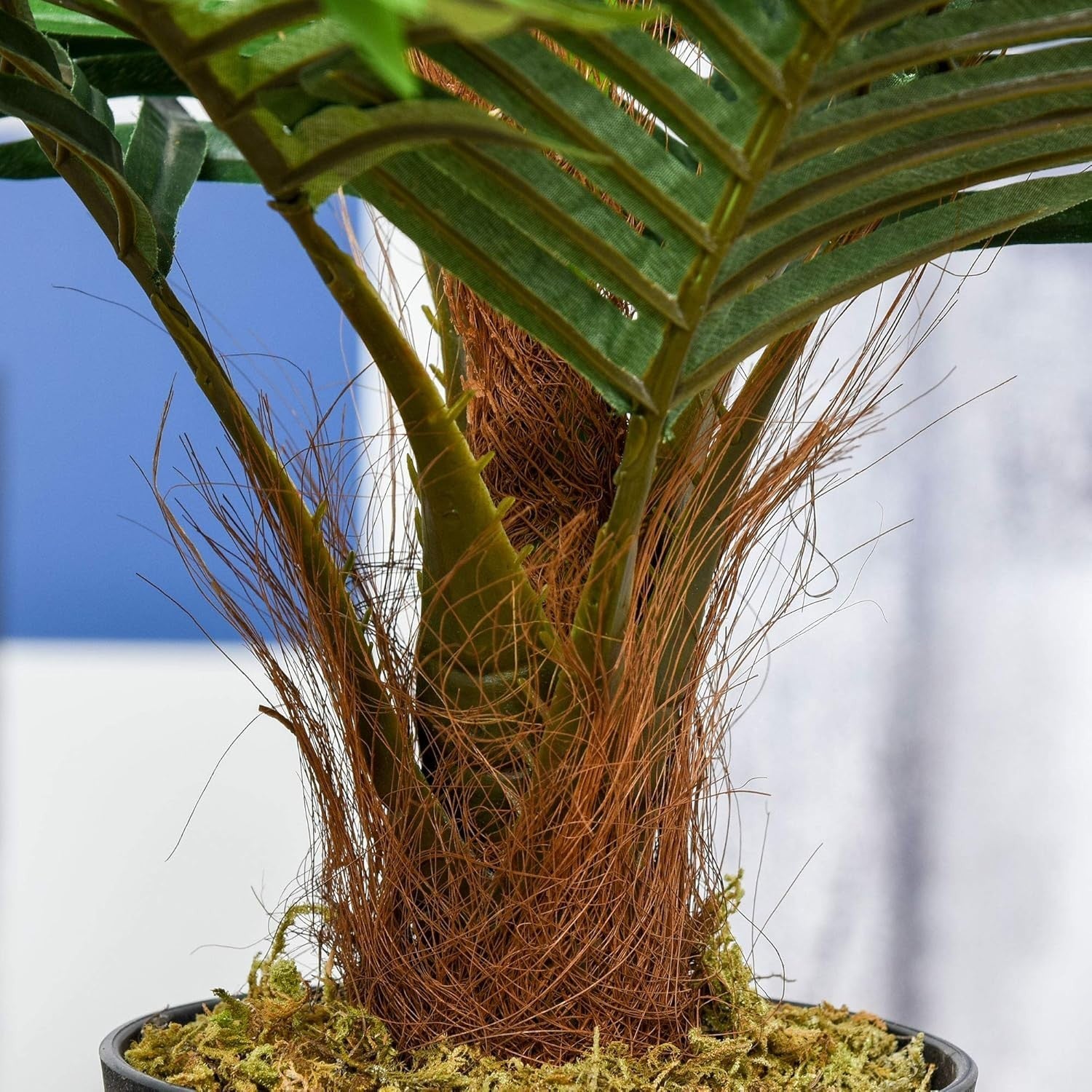 Artificial Palm Tree 60cm Faux Green Plant with Pot Tropical Home Garden Decor