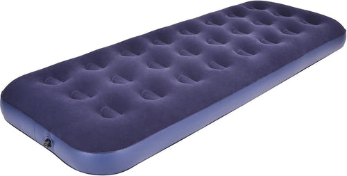 Single Air Mattress Inflatable Bed – Flocked Top Camping Sleeping Pad