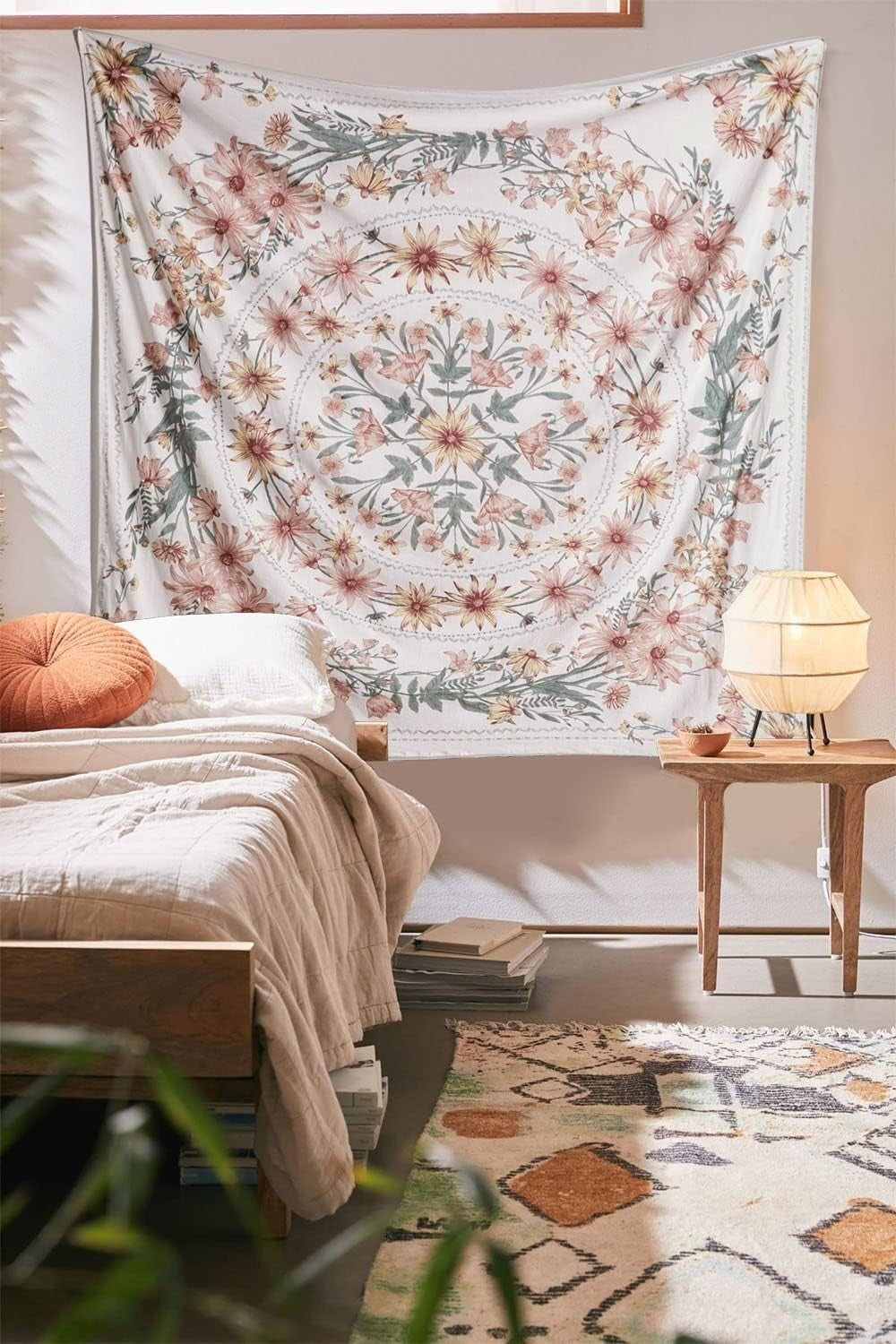 Bohemian Tapestry Wall Hanging 150x170cm Mandala Decor Blanket
