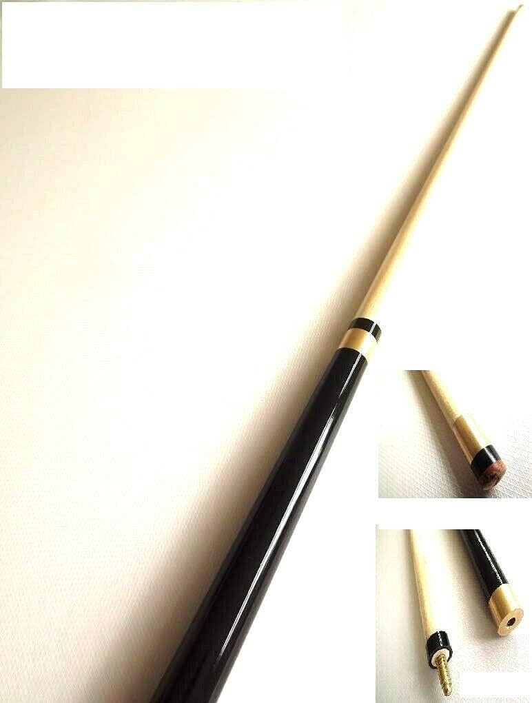 57" 2 Piece Pool Snooker Cue Brass Joint 11mm Tip Soft Case