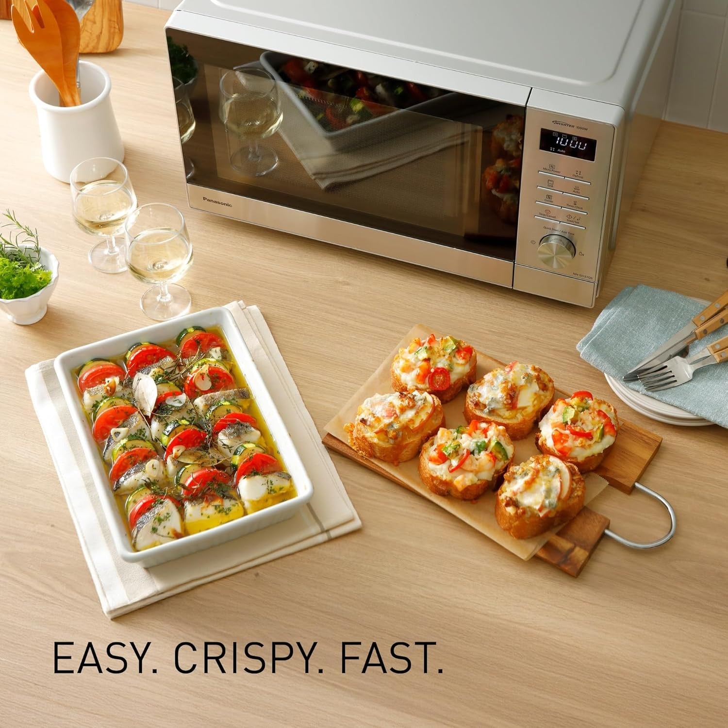 29L Grill Microwave 1000W Combination Oven Auto Defrost