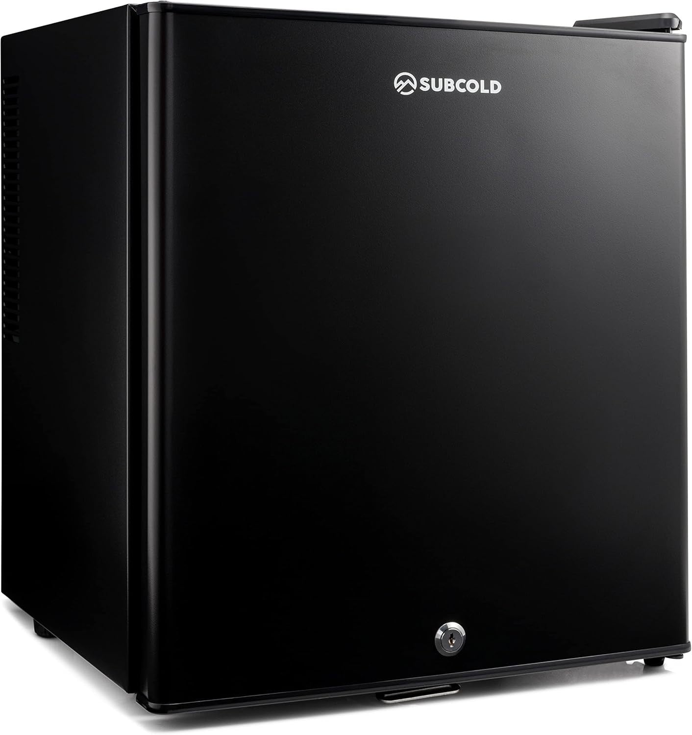 Mini Fridge 30L Compact Table Top Frost-Free LED Lockable Black