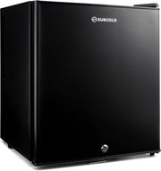 Mini Fridge 30L Compact Table Top Frost-Free LED Lockable Black