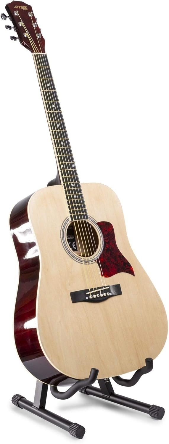 Classical Acoustic Guitar Starter Kit Natural w Stand & Footrest