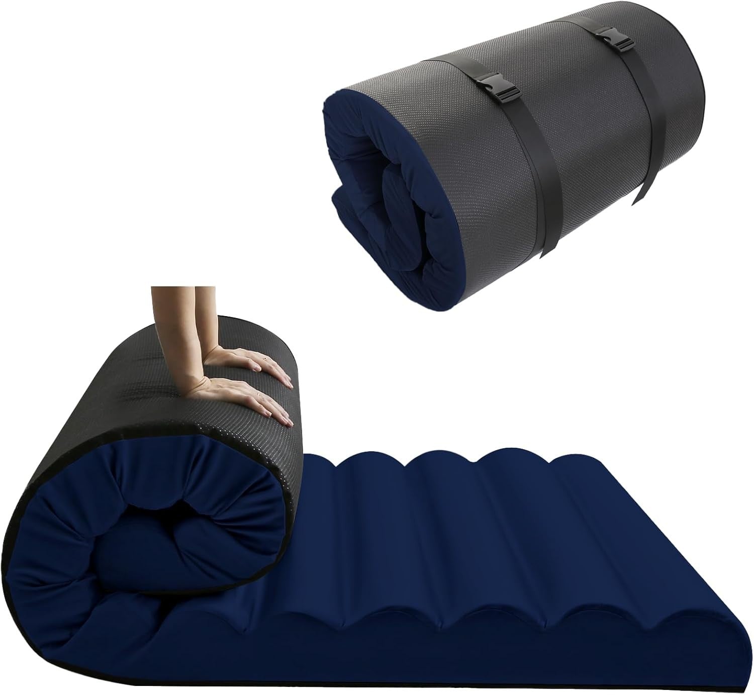 Portable Roll-Up Floor Mattress 190x120cm | High-Density Foam Futon Pad