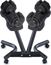 Smart Adjustable Dumbbell 5kg–40kg Dial Select Space Saving Home Gym