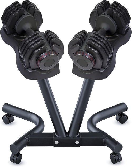 Smart Adjustable Dumbbell 5kg–40kg Dial Select Space Saving Home Gym