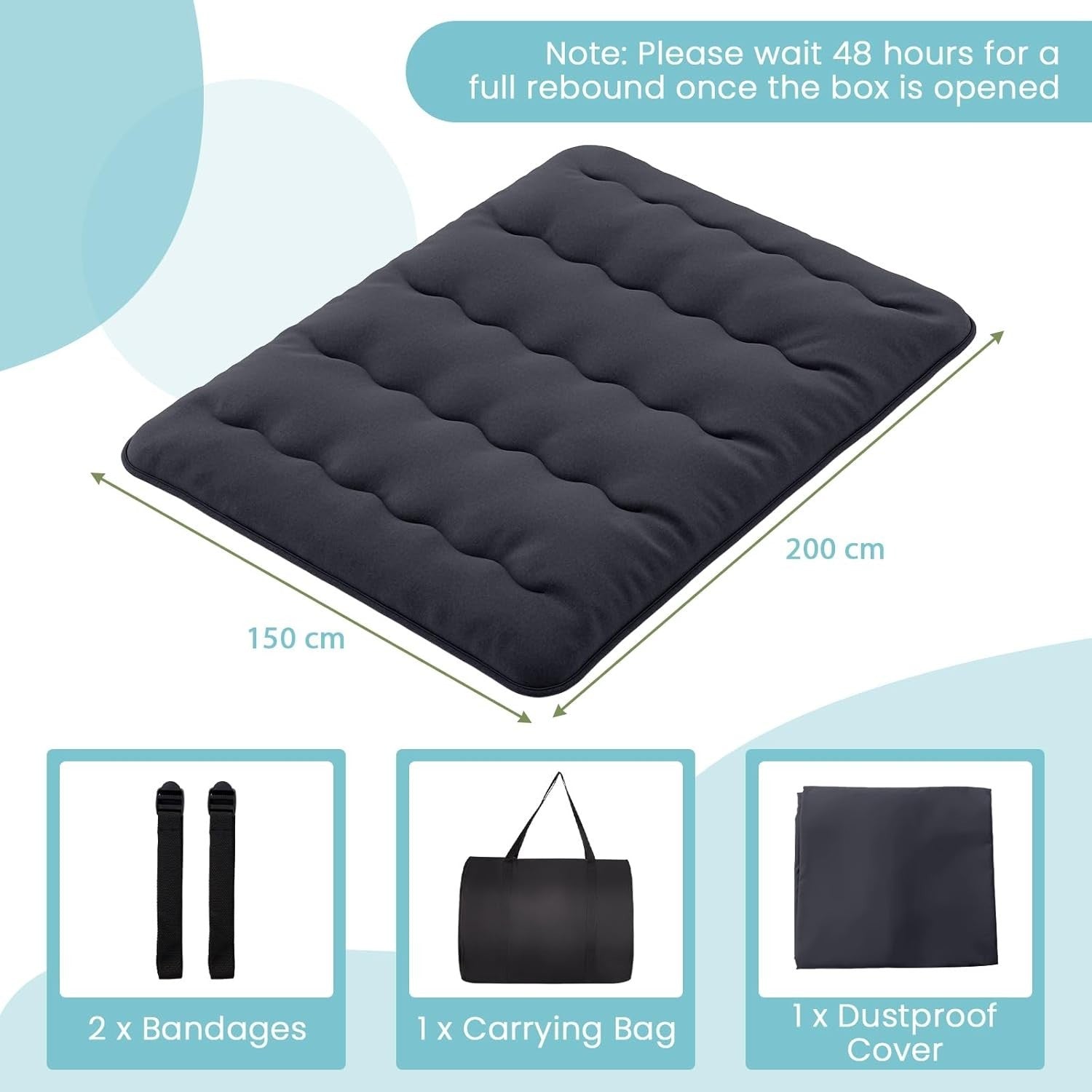 10cm Thick Japanese Floor Mattress King Size Foldable Tatami Futon Sleeping Pad