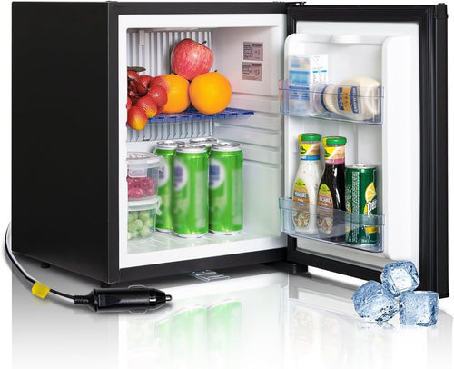 30L Camping Fridge 12V/240V Portable RV Van Caravan Silent Black