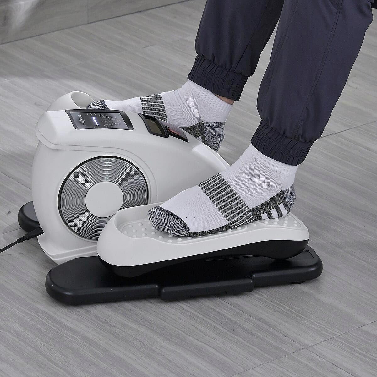Under Desk Electric Stepper Elliptical Quiet Pedal Exerciser with Remote LCD