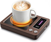 Coffee Mug Warmer 5 Temp 35-75°C 9H Auto Shut Off Wood Desk