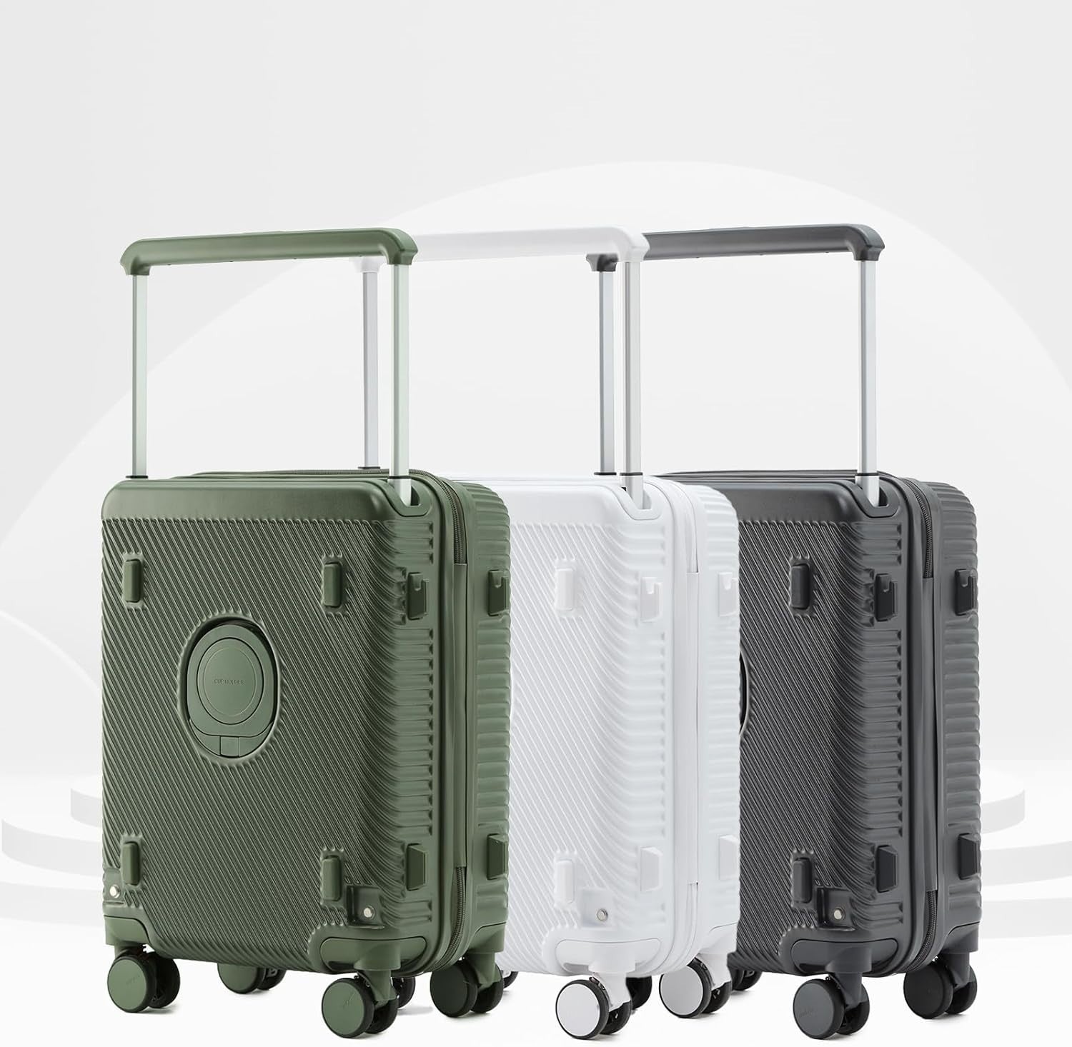 26” Expandable Trunk Hard Shell Checked Suitcase TSA Lock Spinner