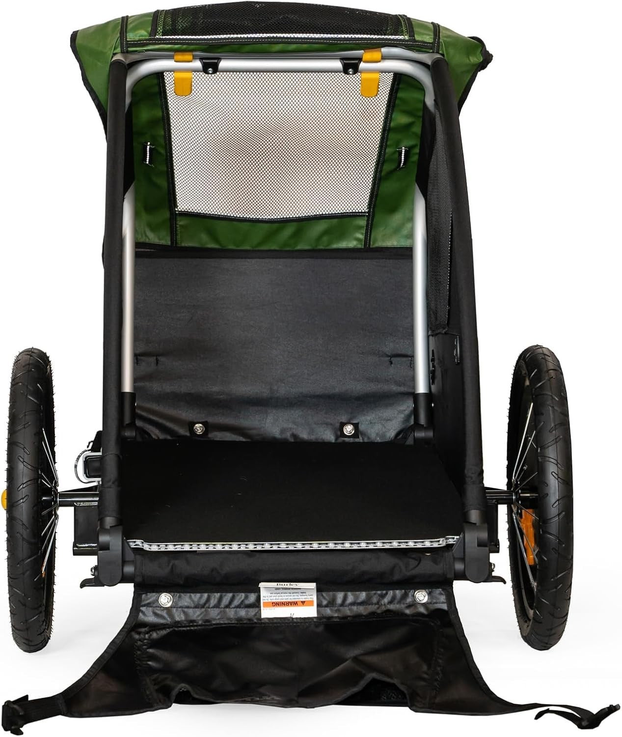Lightweight Pet Bike Trailer with Mesh Windows Removable Floor & Storage Pocket
