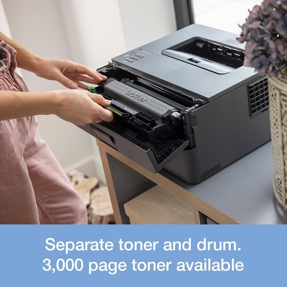 Mono Laser Printer A4 USB Wi-Fi Auto 2-Sided Dark Grey Office