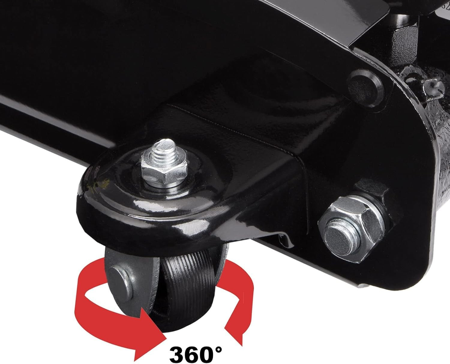 3 Ton Hydraulic Trolley Jack 135–400mm Heavy Duty Car Lift Rubber Pad Black