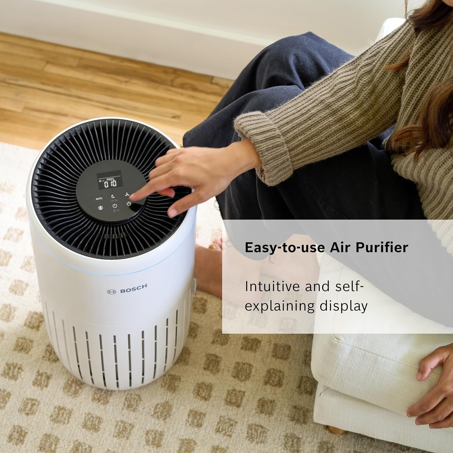 HEPA Air Purifier CADR 300m³/h 62.5m² Auto Quiet Sleep Mode