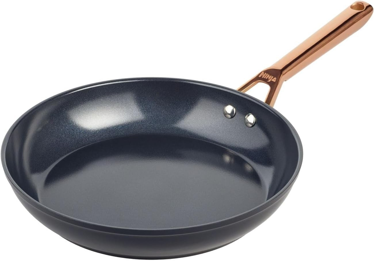 28cm Copper & Black Ceramic Non-Stick Frying Pan – Induction & Oven Safe