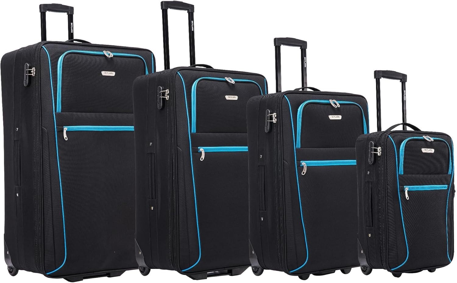 29'' Large Soft Shell Check In Suitcase 20% Expandable Lightweight 2 Wheel