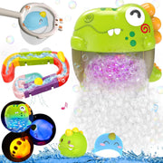 3 in 1 Dinosaur Bath Toy Bubble Machine Fishing Set