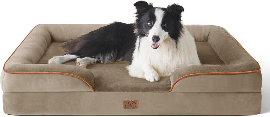 Orthopedic Large Dog Bed Waterproof Washable Sofa 89x63x16cm