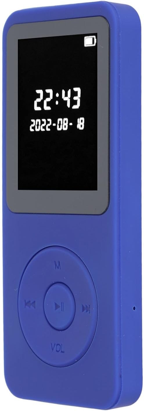 Kids MP3 Player Bluetooth 5.0 1.77" LCD Speaker 16GB Blue