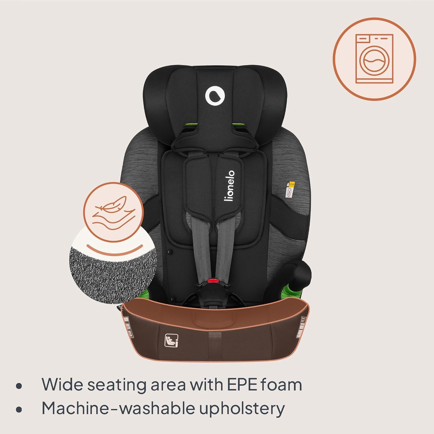 i-Size Seat 76–150cm ISOFIX R129 Booster Side Impact Adjustable