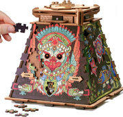 3D Wooden Puzzle Box Escape Room Game - Brain Teaser Gift for Adults & Teens
