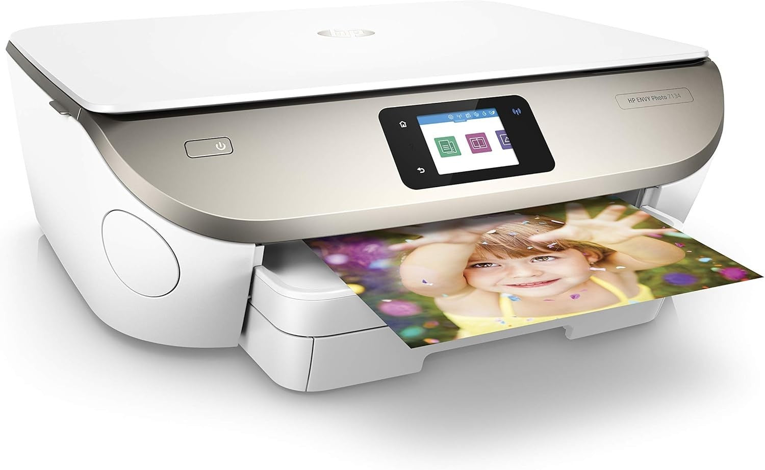 Envy Photo 7134 White All-in-One Wi-Fi Photo Printer Duplex Touchscreen