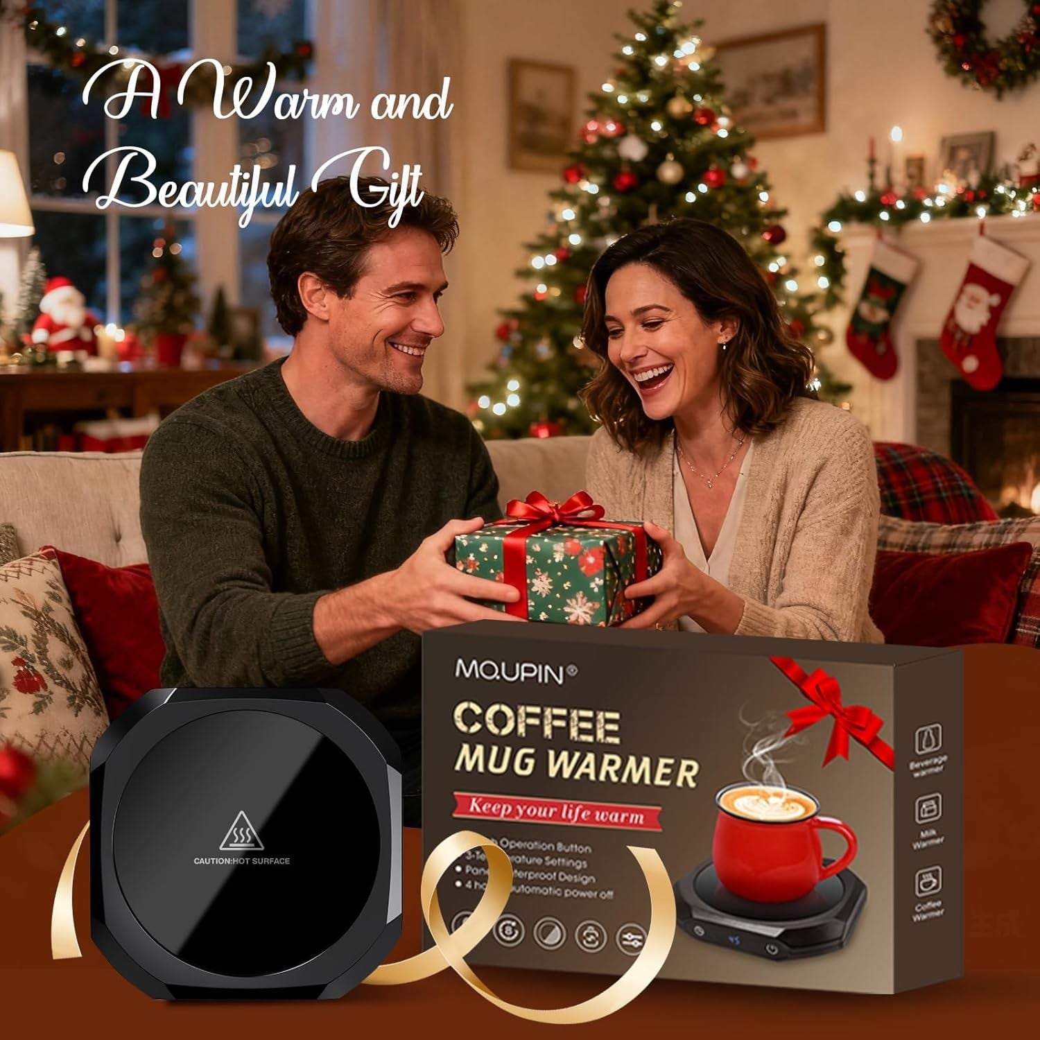 Coffee Mug Warmer 3 Temp 12H Auto Off Desk Cup Heater