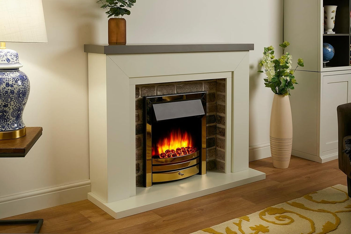 48" Electric Fireplace with Remote, Programmable Heat & Flicker Flame