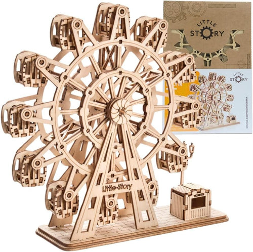 3D Wooden Ferris Wheel Puzzle Model DIY Kit for Kids & Adults