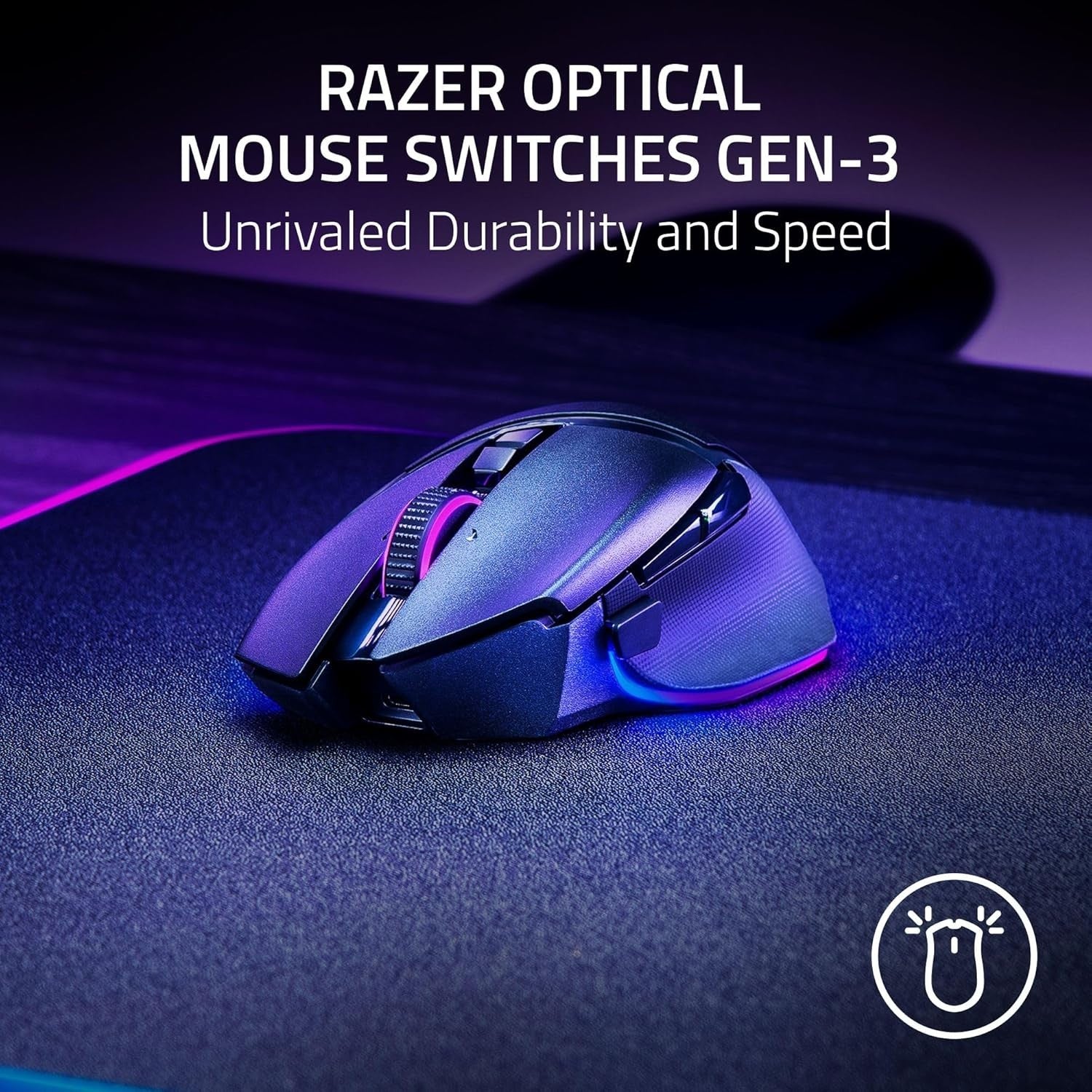 35K DPI Wireless Gaming Mouse RGB 13 Button Pro Ergonomic FPS MMO
