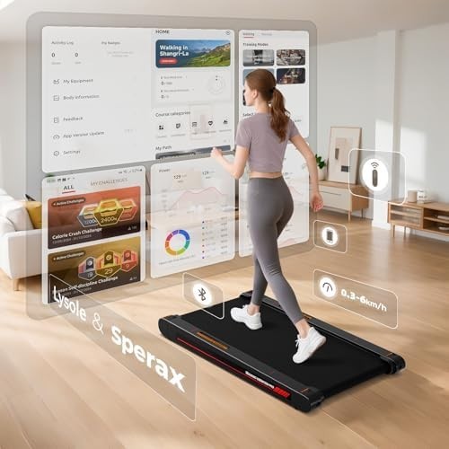4-in-1 Vibration Walking Pad Under Desk Treadmill 0.3-6KM/H Portable