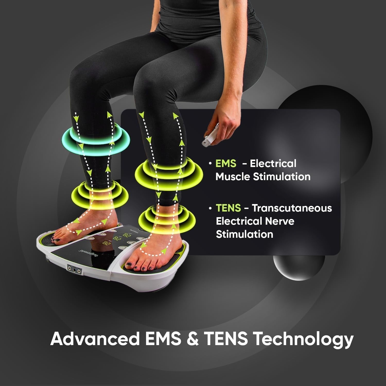 Foot Circulation Machine EMS TENS Massager 99 Levels Pain Relief Pad