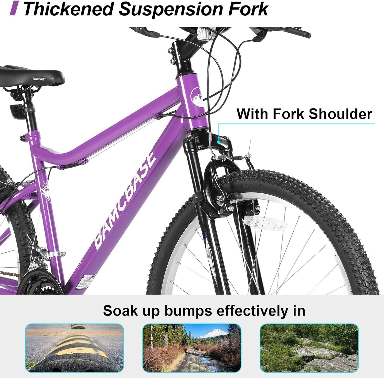 Ladies 26” Mountain Bike 18 Gear V-Brakes Sturdy Frame Front Suspension