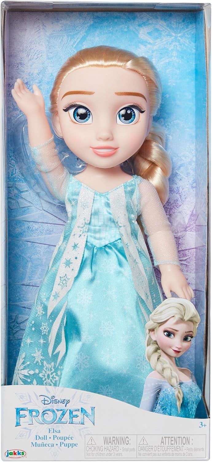 14in Ice Queen Fashion Doll Glitter Cape Braided Hair Toy