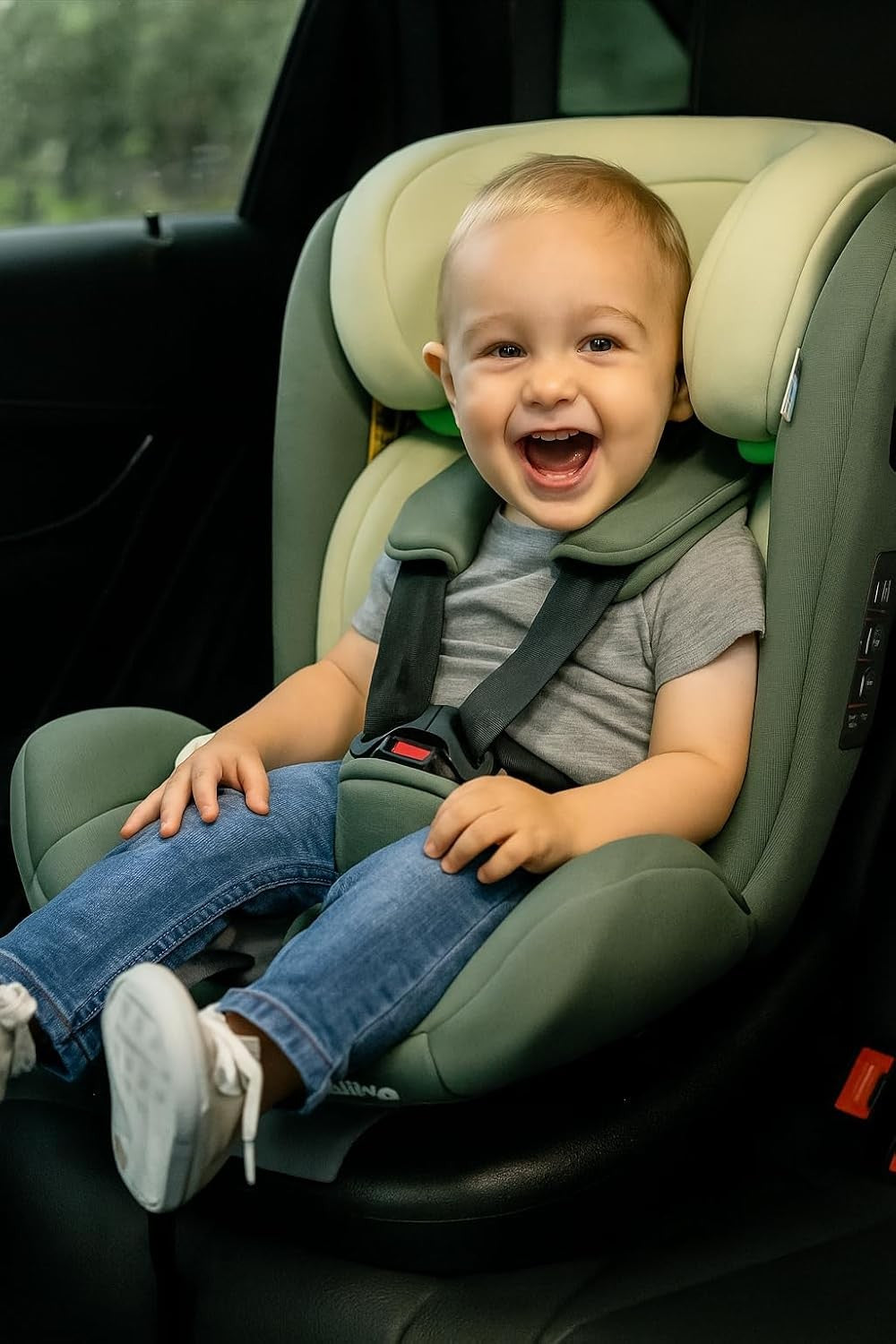 360° Rotating i-Size Car Seat ISOFIX R129 0–36kg Birth to 12 Years Green