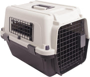 Portable Durable Plastic Dog Cat Travel Crate with Wire Door – Collapsible