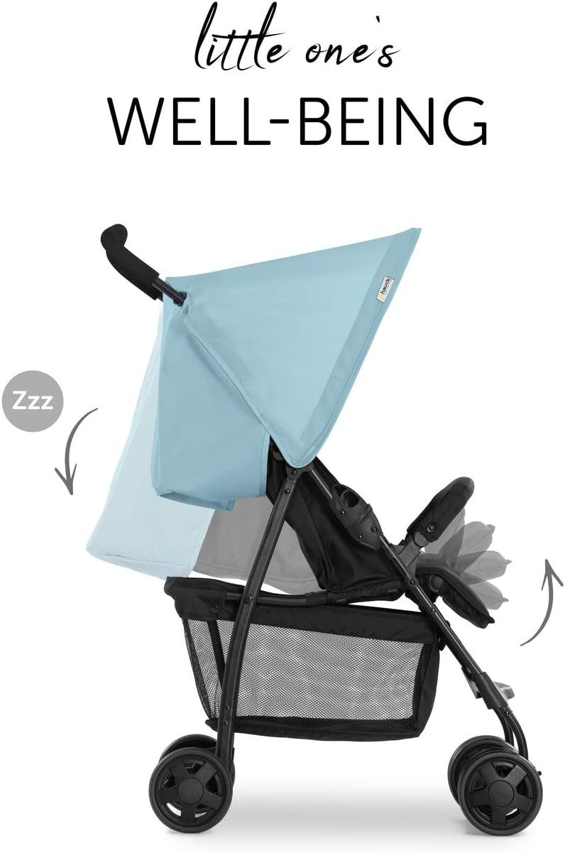 Blue Lightweight Baby Pushchair 5.9kg Compact Fold Travel Buggy from Birth