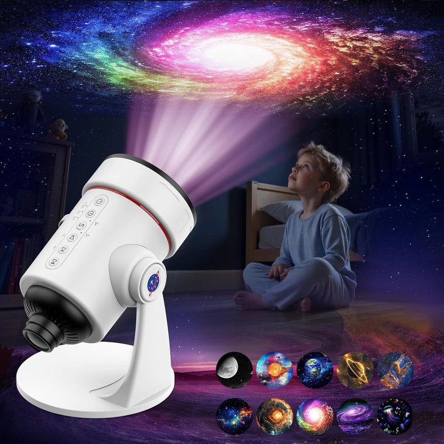 Galaxy Star Projector with White Noise 28 Sounds 10 Sky Scenes Sleep Light