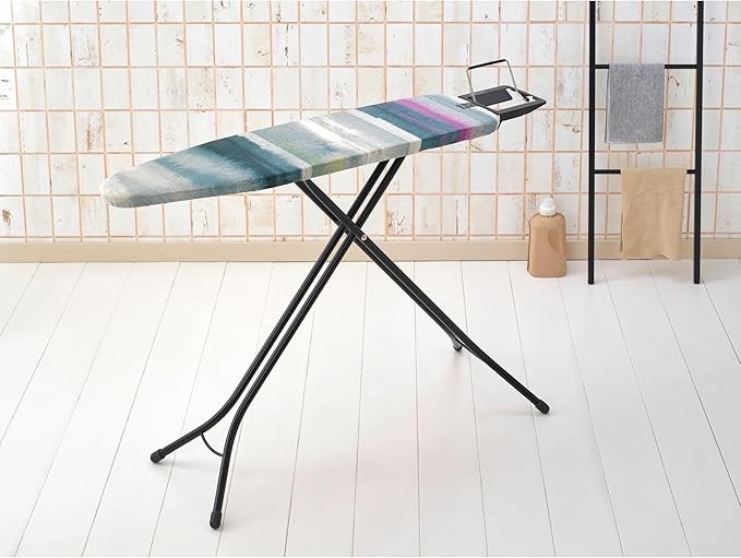 Compact Ironing Board 110x30cm Adjustable Height Non Slip Foldable