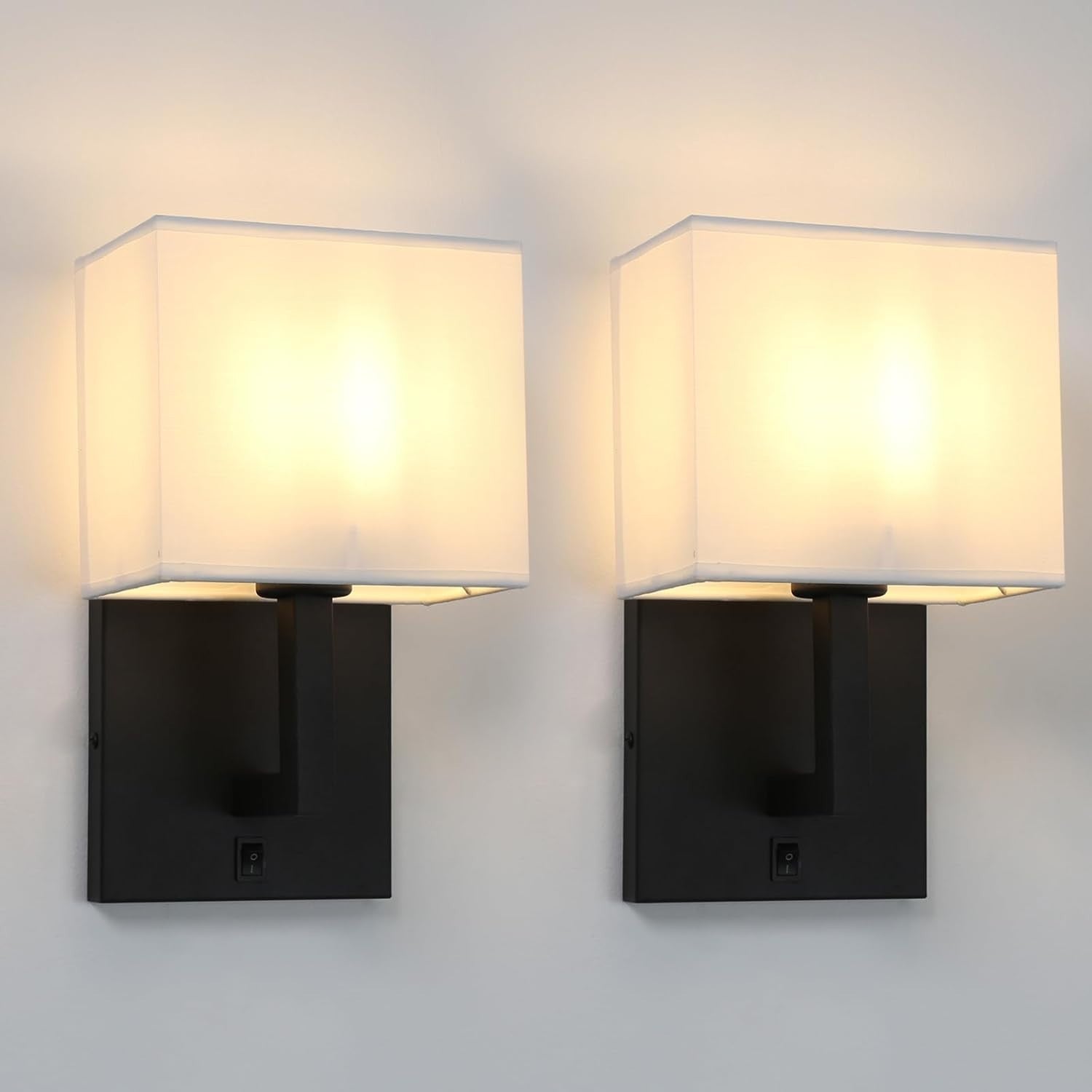 Vintage Modern Linen Wall Sconce Light, Warm Glow, Dimmable, Classic Style