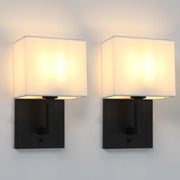 Vintage Modern Linen Wall Sconce Light, Warm Glow, Dimmable, Classic Style