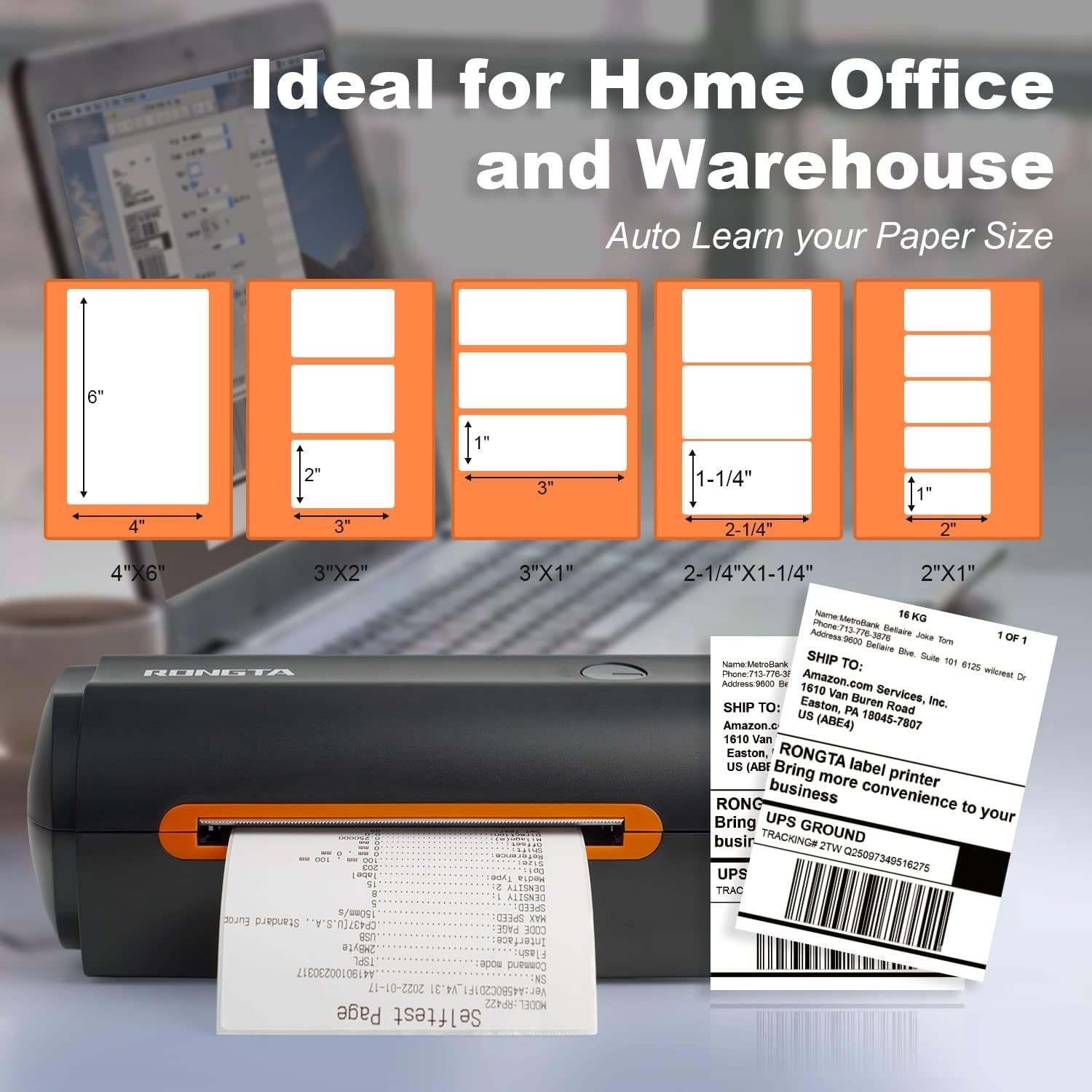 Thermal Label Printer 4x6 – USB Shipping Barcode Printer