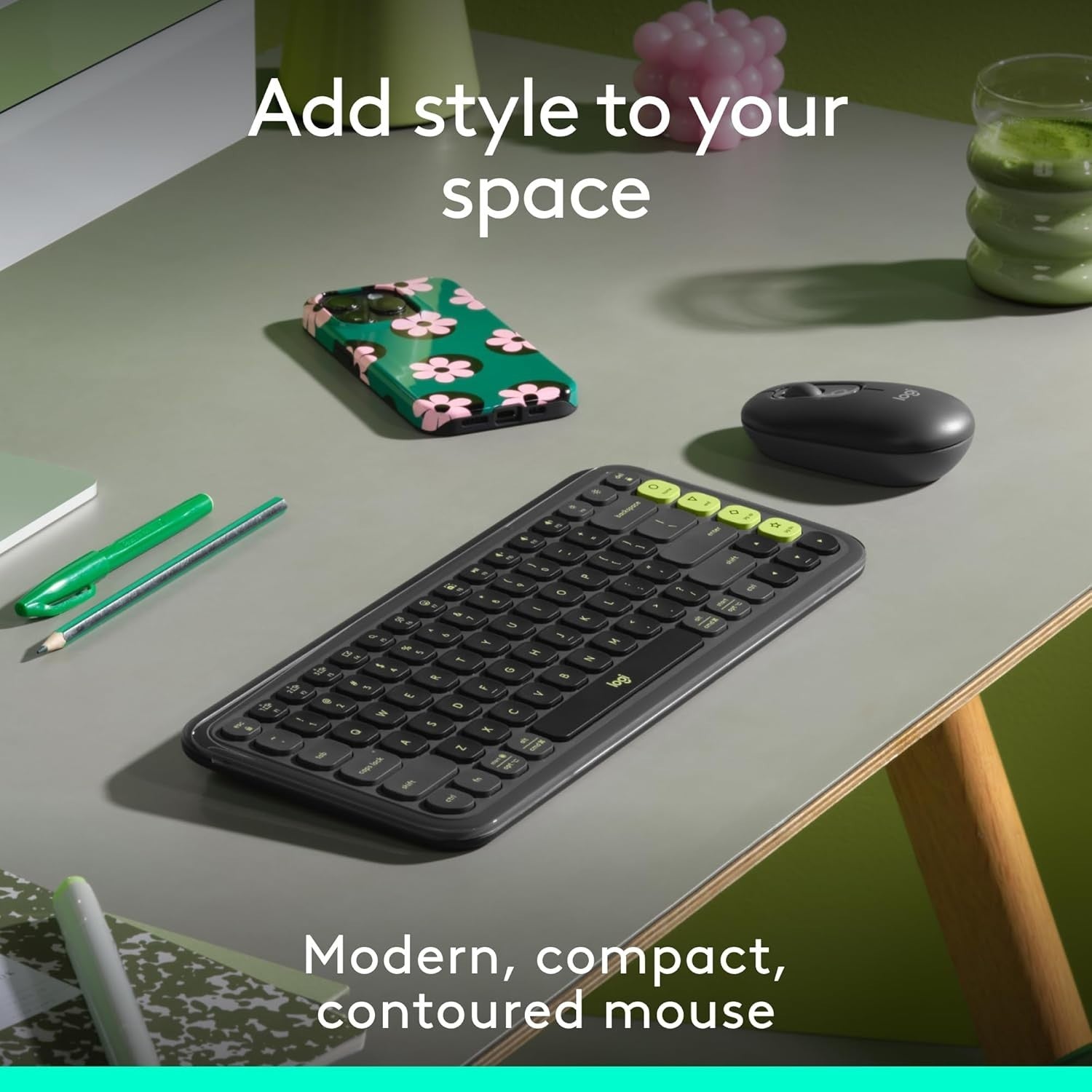 Compact Wireless Bluetooth Mouse Quiet Clicks Multi Device