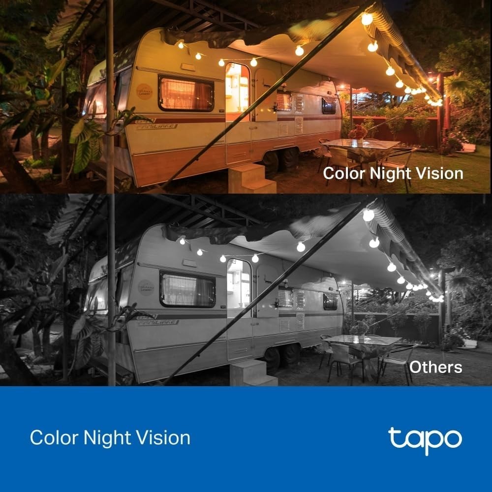 2K Solar Security Camera Wireless Outdoor AI Detection Color Night