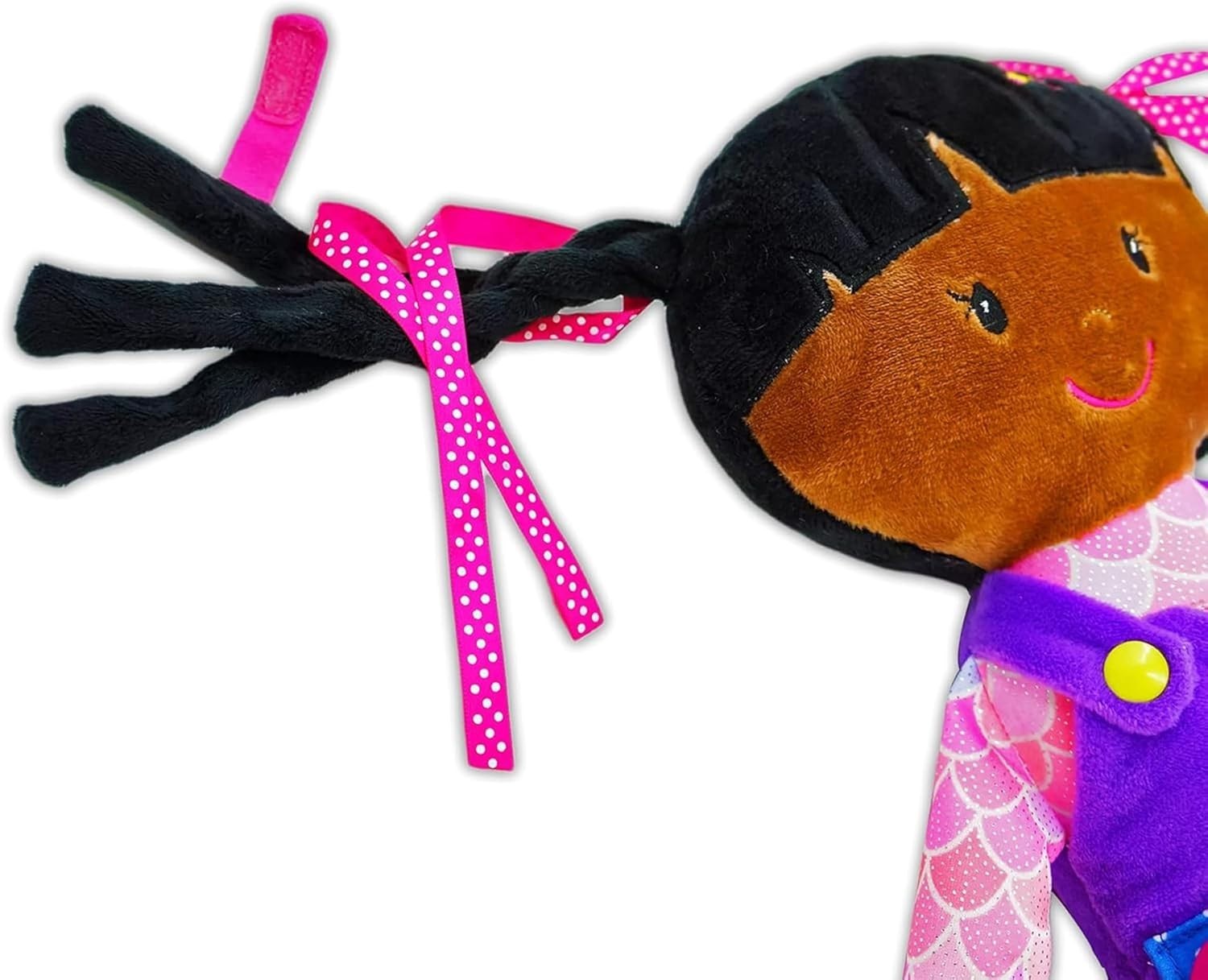 Montessori Toddler Plush Doll Learn to Dress Buckles Zips 15.5”