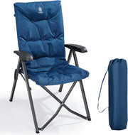 Luxury Folding Camping Chair | High Back Recliner, Padded & Heavy Duty